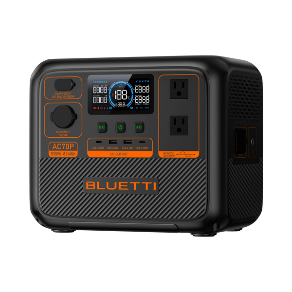 Bluetti AC70P Portable Power Station 1000W/864Wh