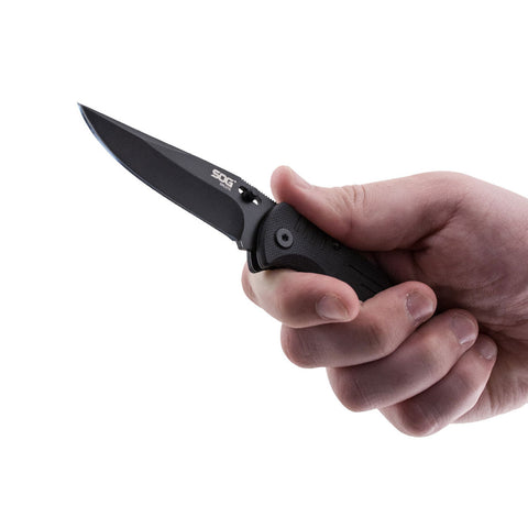 SOG Salute Mini Black Knife