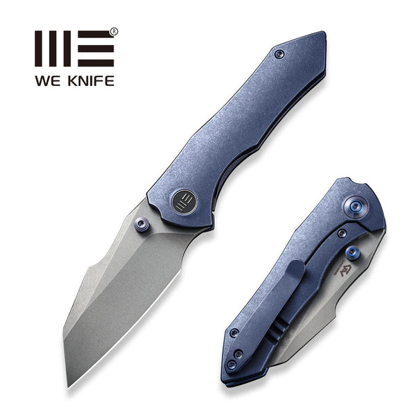 WEKNIFE High-Fin Thumb Stud Knife Titanium Handle