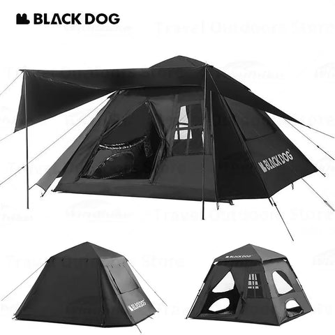 Blackdog Automatic Black Camping Tent 2.0 3-4 Person