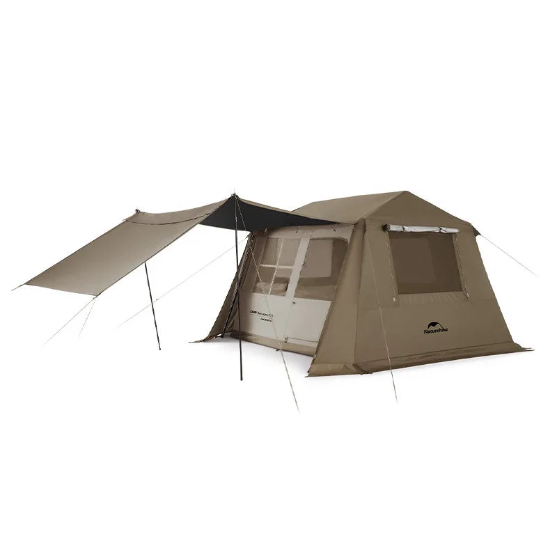 ワンタッチテント Naturehike village 6.0 2世代 II ワンタッチ テント 2－6人 UPF12500+ 断熱100% Ti Black新型素材