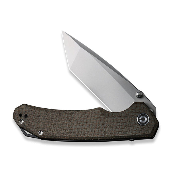 CIVIVI Brazen Flipper & Thumb Stud Knife Micarta Handle