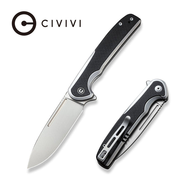 CIVIVI Voltaic Flipper Knife Stainless Steel Handle With G10 Inlay