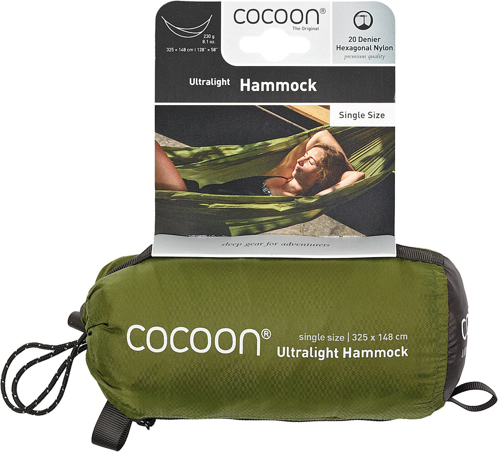 Cocoon Ultralight Hammock 325 x148 cm -Olive Green