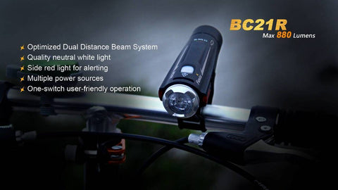 Fenix BC25R USB Rechargable Bicycle Light 600 Lumens