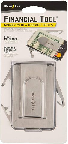 Nite Ize Financial Tool Clip and Pocket Tool, 6 -Function