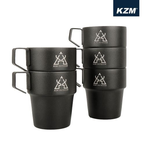 KZM New Black Mug 5p