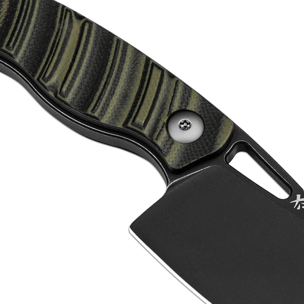 KIZER Little Rhino D2 Blade G10 Olive/Black Handle 2.72"