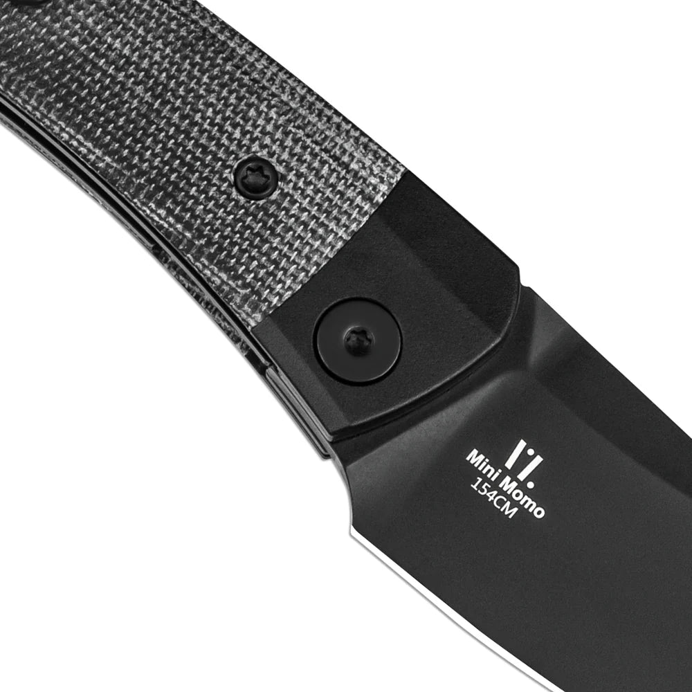 KIZER Mini Momo 154cm Blade Aluminum + Macarta Handle Liner Lock 3.2"