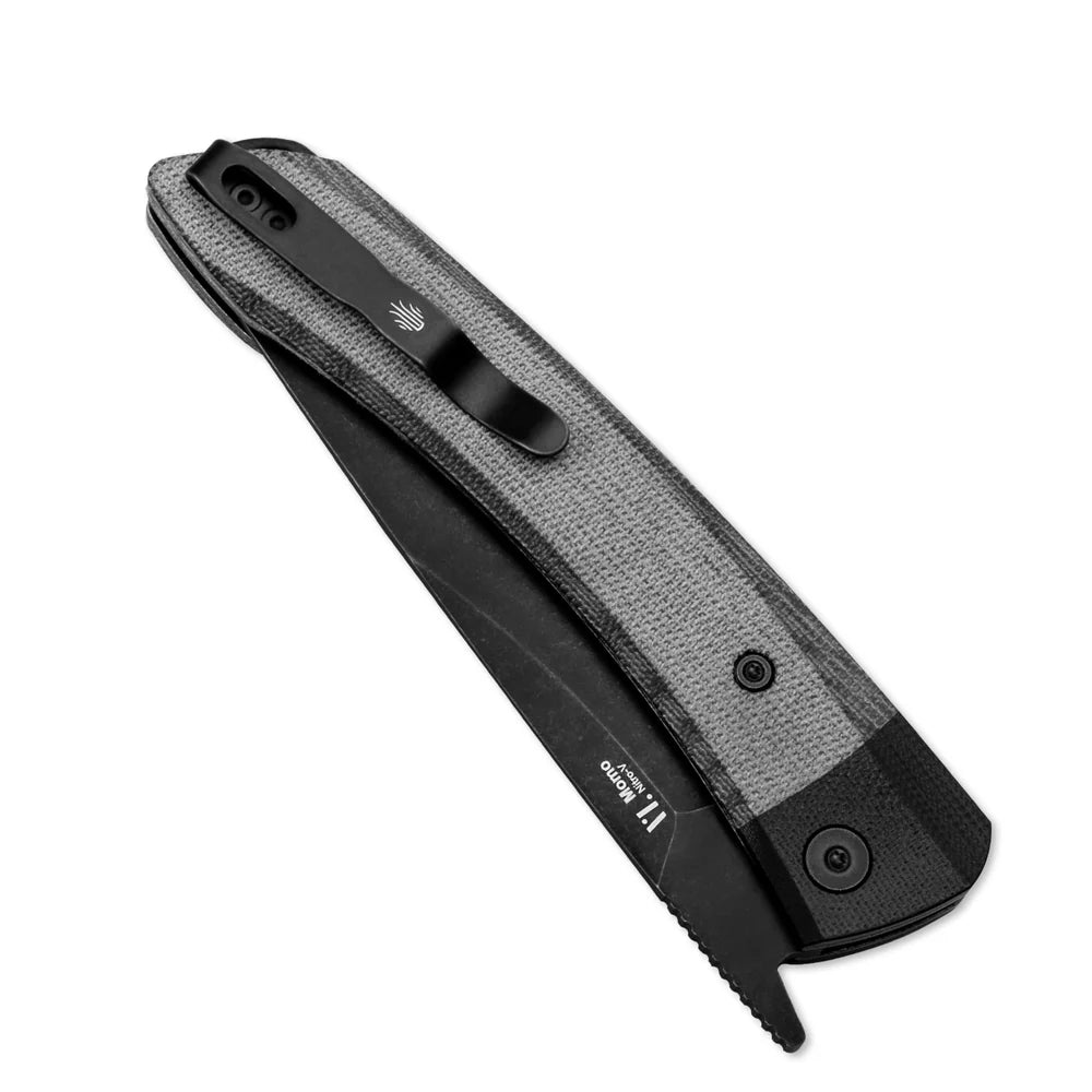 KIZER Momo Nitro-V Blade Black G10+ Micarta Handle Liner Lock 4.1"