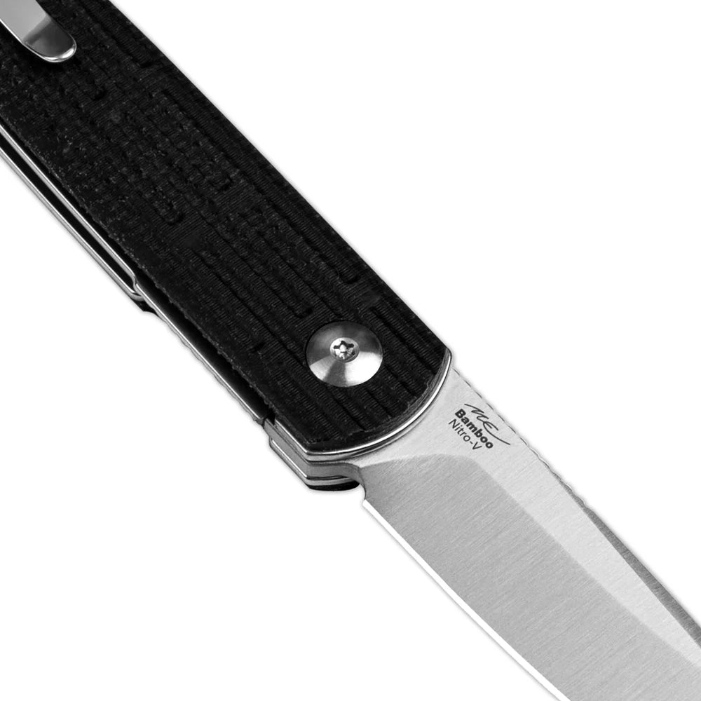 KIZER Bamboo Nitro-V Blade Micarta Handle Liner Lock 2.99"
