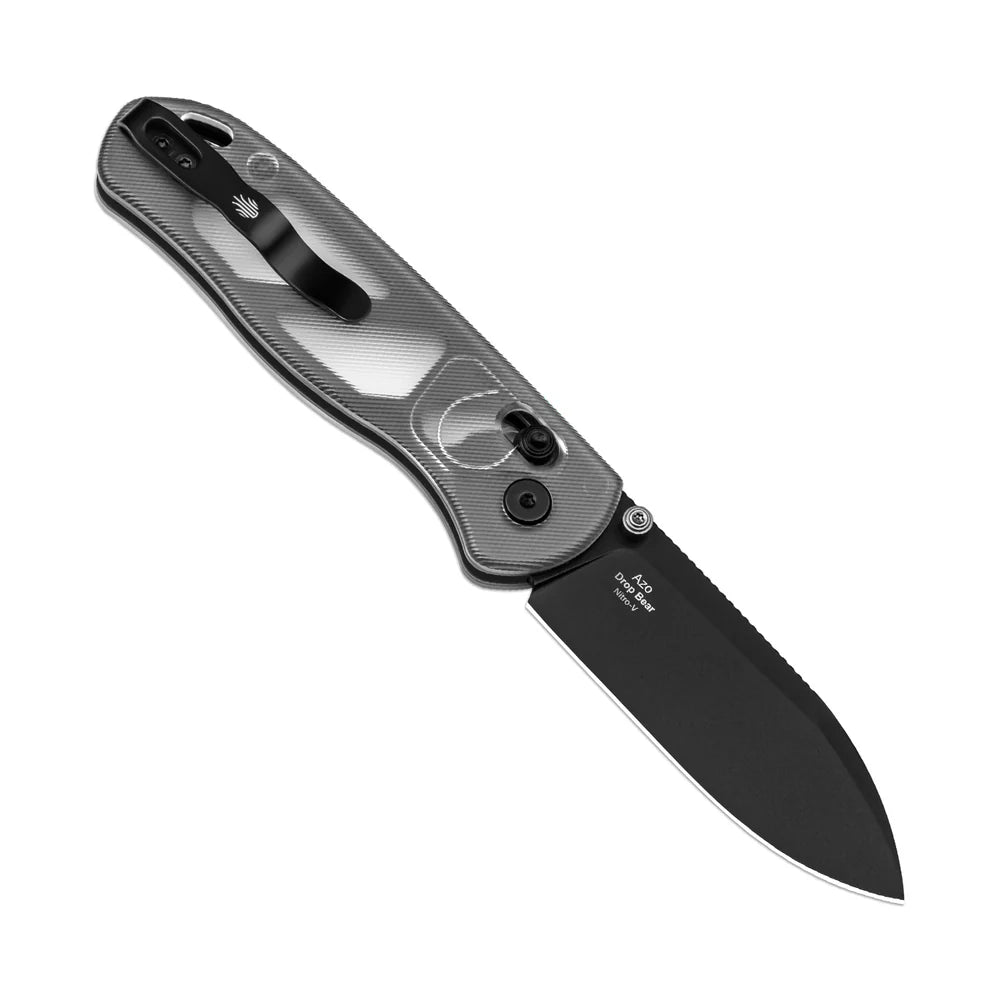 KIZER Drop Bear Nitro-V Blade Acrylic Handle Clutch Lock 2.97"