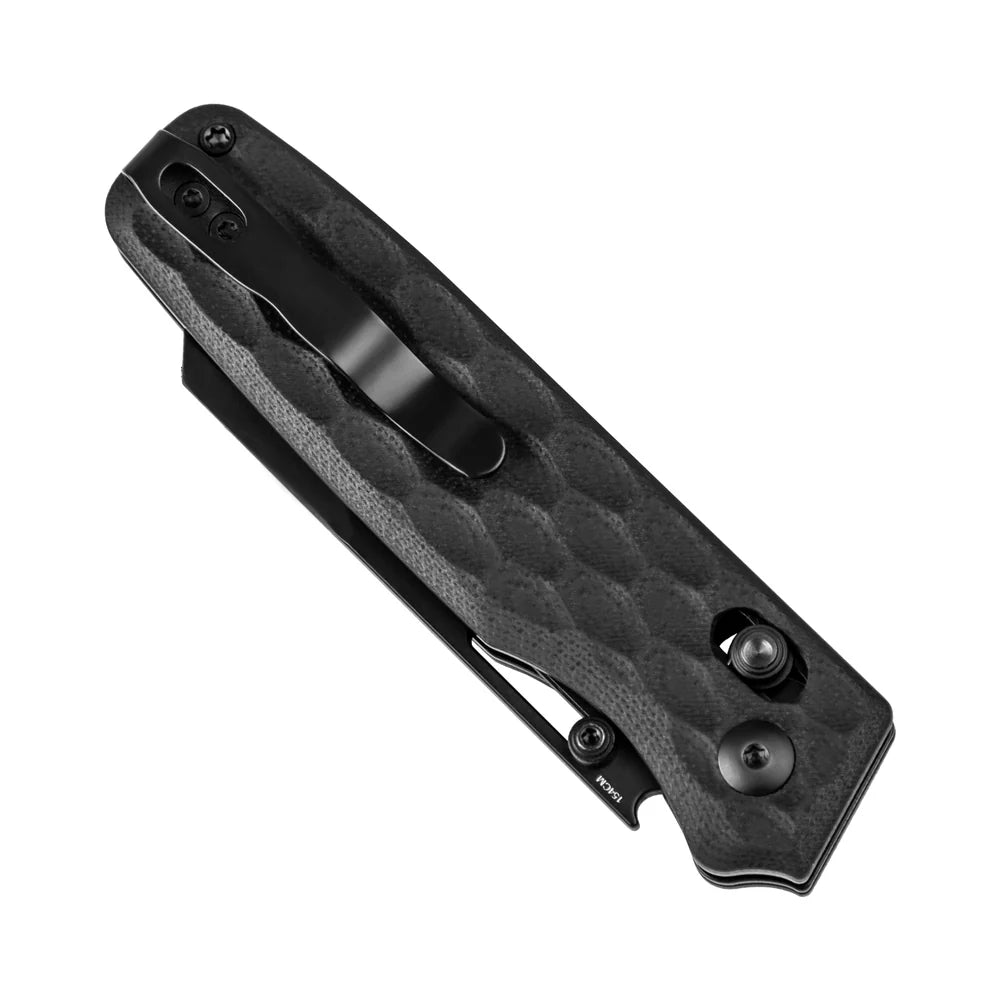 KIZER Task Black Blade Black G10 & Clutch Lock 3.04"
