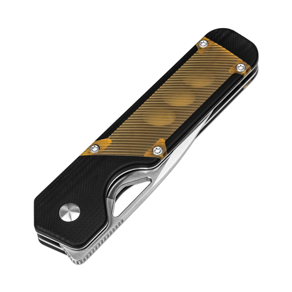 KIZER Militaw 154cm Blade Black G10 Pei/Steel Liner 3.36"