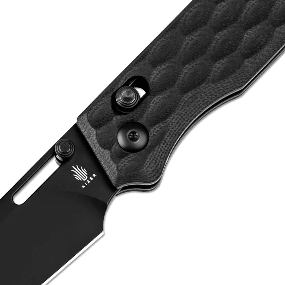 KIZER Task Black Blade Black G10 & Clutch Lock 3.04"