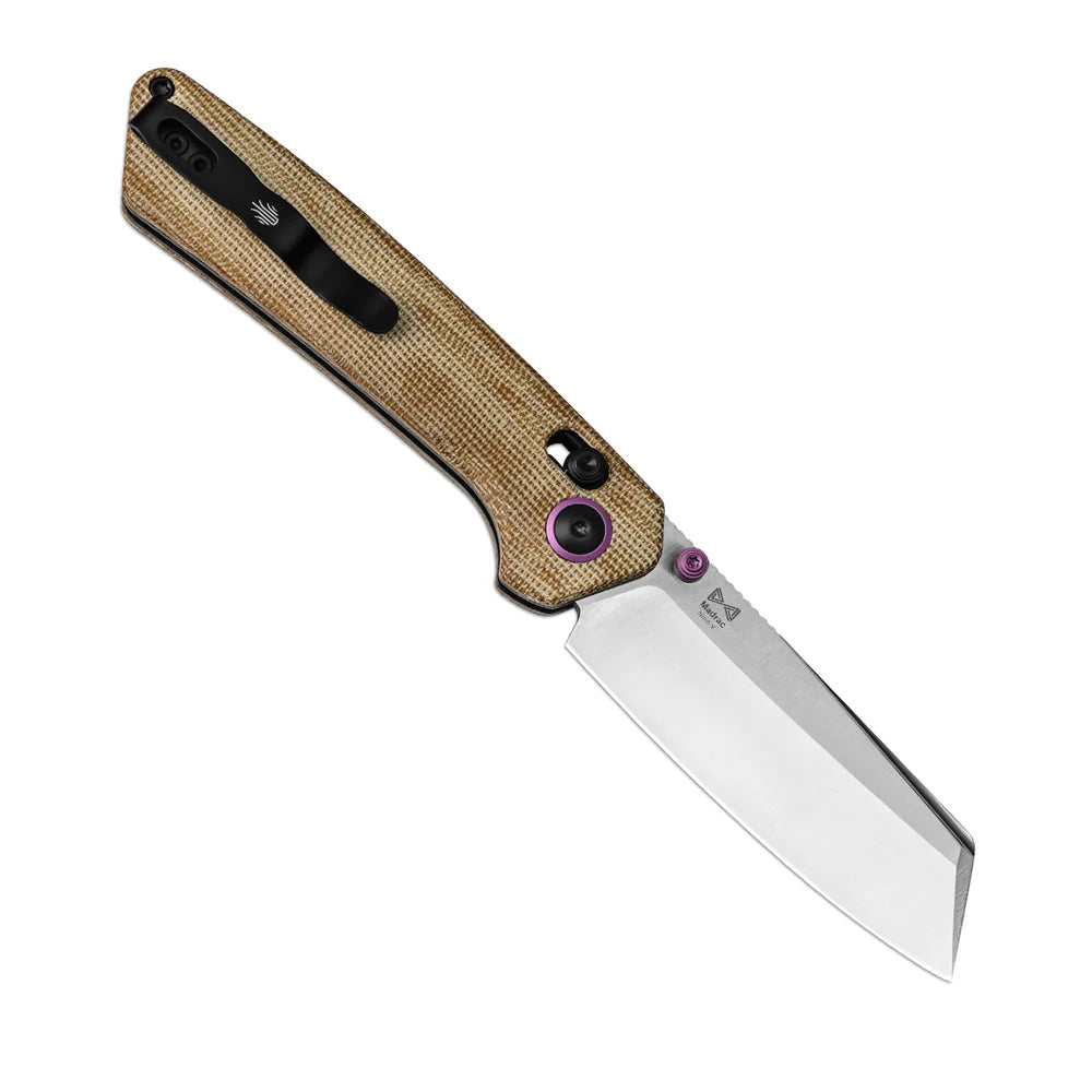KIZER Madrac Nitro-V Blade Micarta Handle Clutch Lock 3.1"
