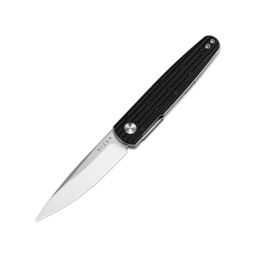 KIZER Bamboo Nitro-V Blade Micarta Handle Liner Lock 2.99"