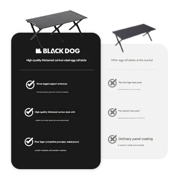 Blackdog Ueno Folding Chicken Rolls Table