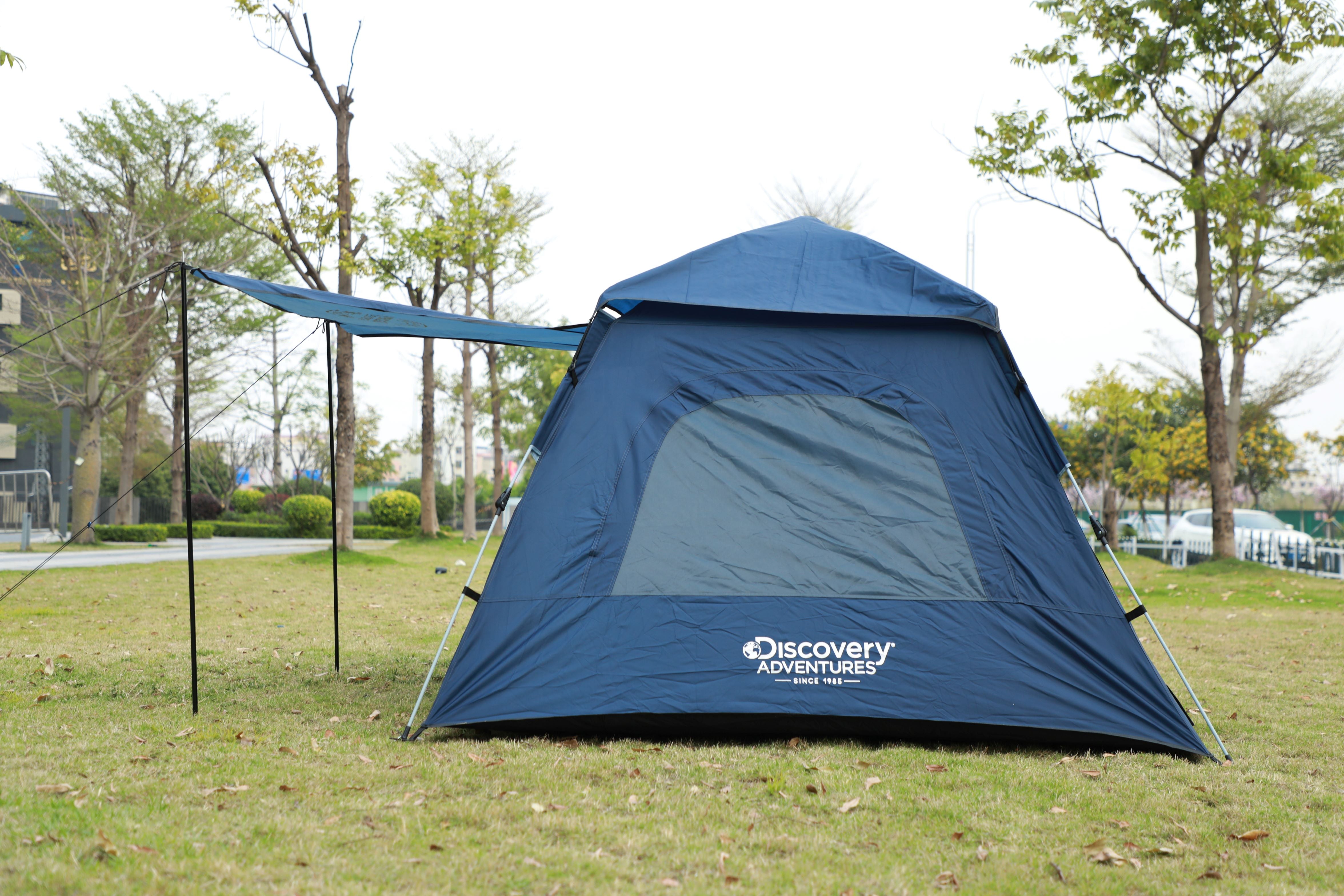 Discovery Adventures 2-3p Automatic Pop Up Camping Tent Blue