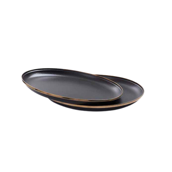 BAREBONES Enamel Deep Plate 2PK
