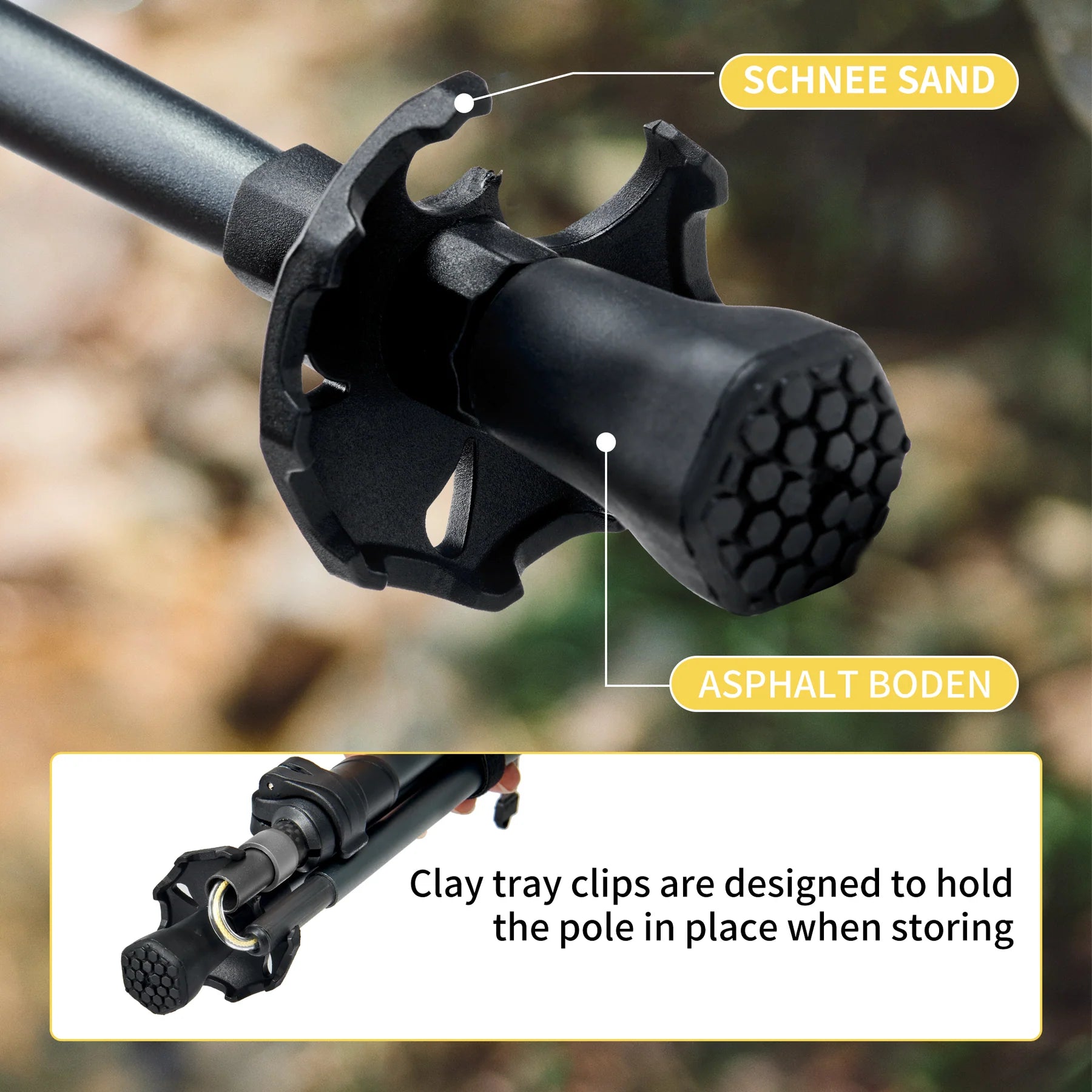 Naturehike Gale Pro Aluminum Folding Trekking Pole 115-135cm