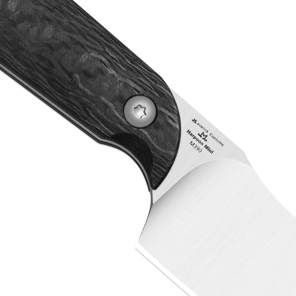KIZER Mini Harpoon M390 Blade Carbon Fiber Handle 3