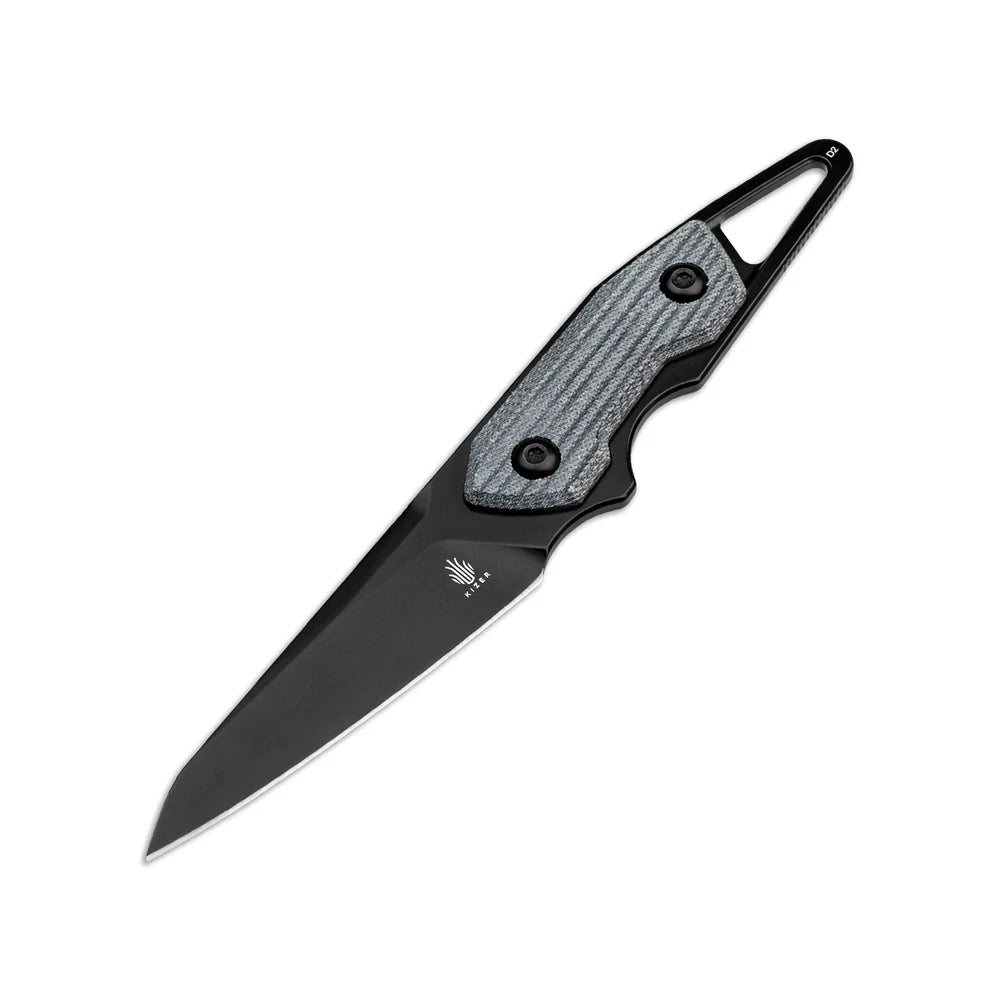 KIZER Groom D2 Blade Micarta Denim Handle 6.76"