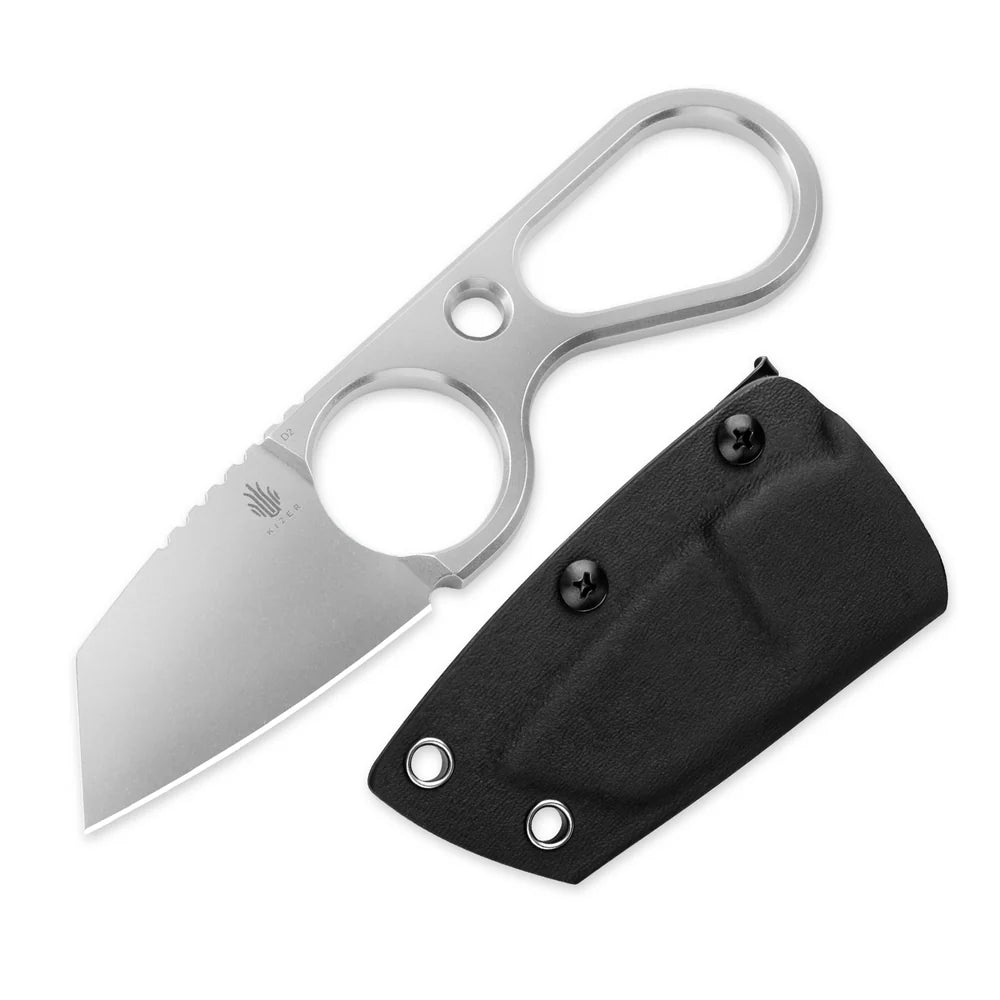 KIZER Bowtie D2 Blade Stonewashed 5.83"