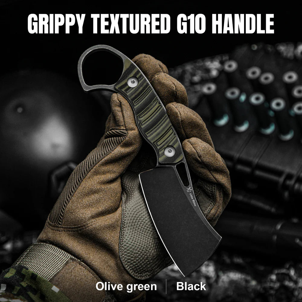 KIZER Little Rhino D2 Blade G10 Olive/Black Handle 2.72"
