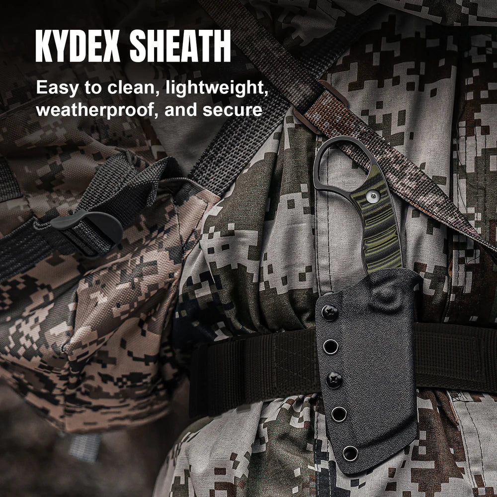 KIZER Little Rhino D2 Blade G10 Olive/Black Handle 2.72"