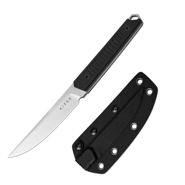 KIZER Kwaiken Nitro-V Blade Black G10 Handle 3.94