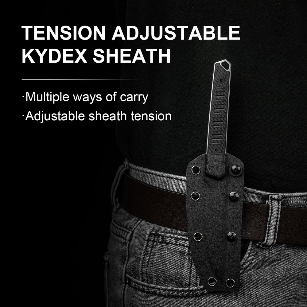 KIZER Kwaiken Nitro-V Blade Black G10 Handle 3.94"