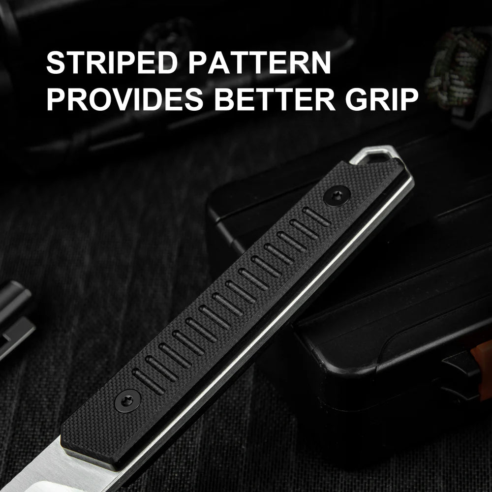 KIZER Kwaiken Nitro-V Blade Black G10 Handle 3.94"