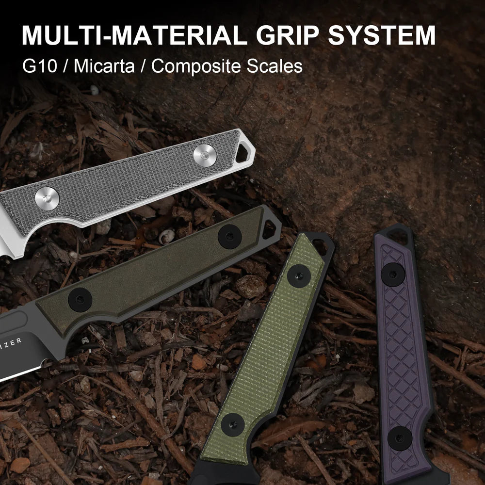 KIZER Phasmids AEB Blade Chocolate Glacier Handle 2.79"