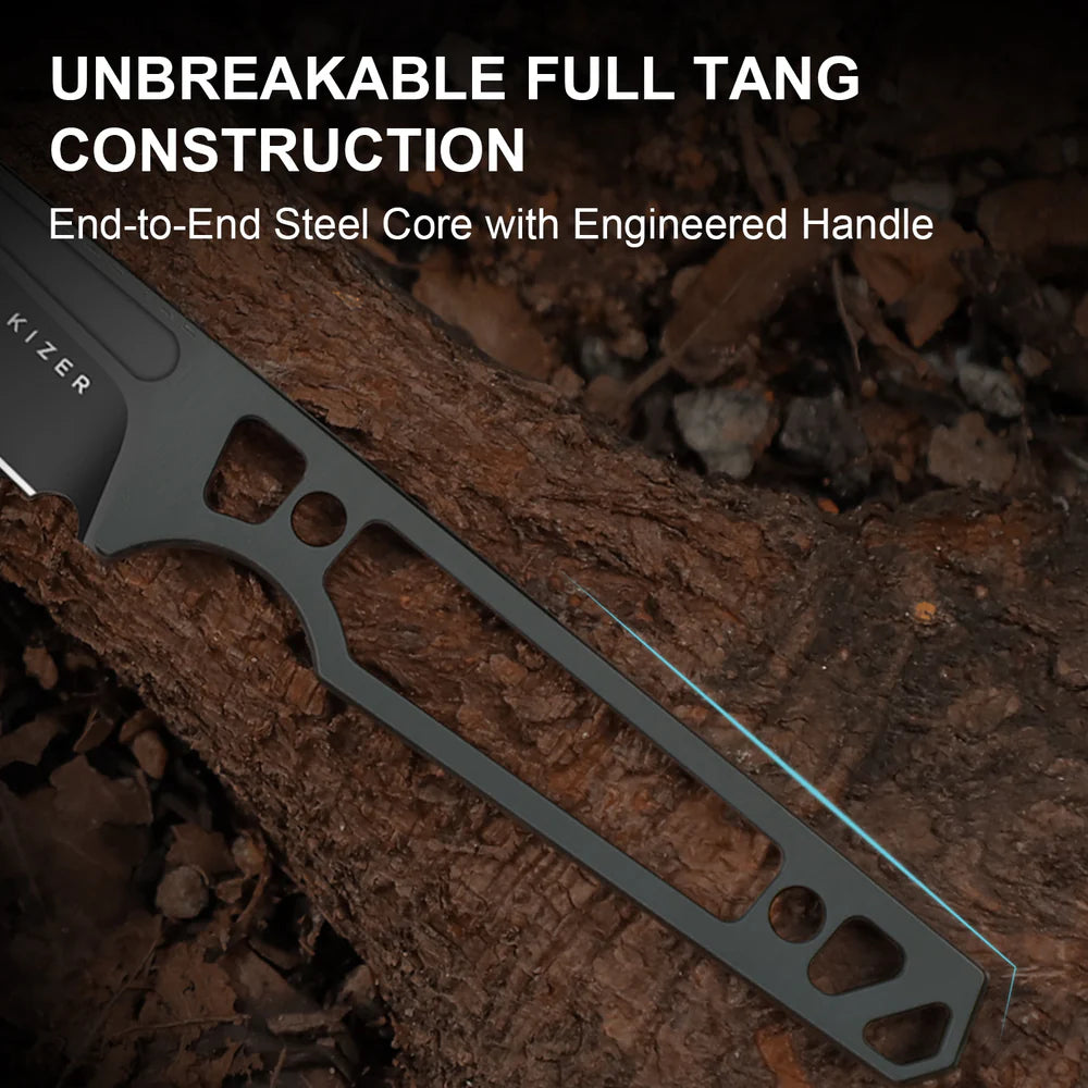 KIZER Phasmids AEB Blade Chocolate Glacier Handle 2.79"