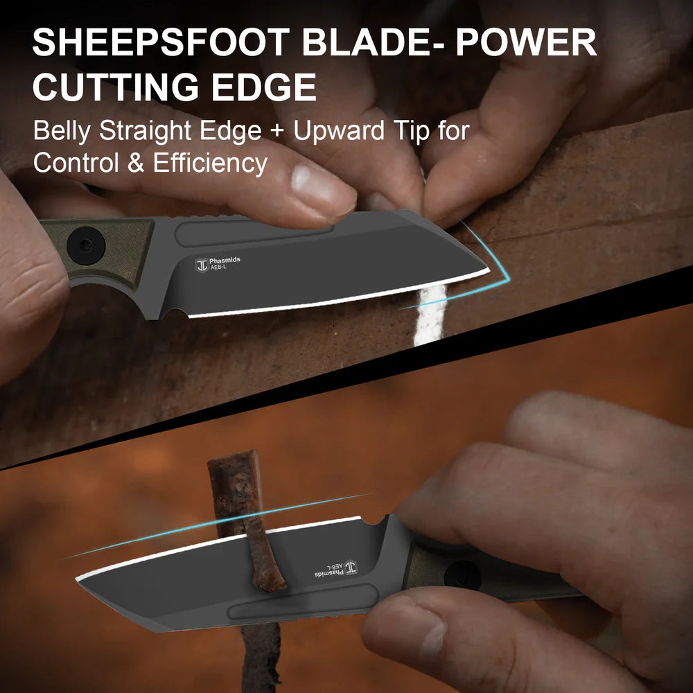 KIZER Phasmids AEB Blade Chocolate Glacier Handle 2.79"