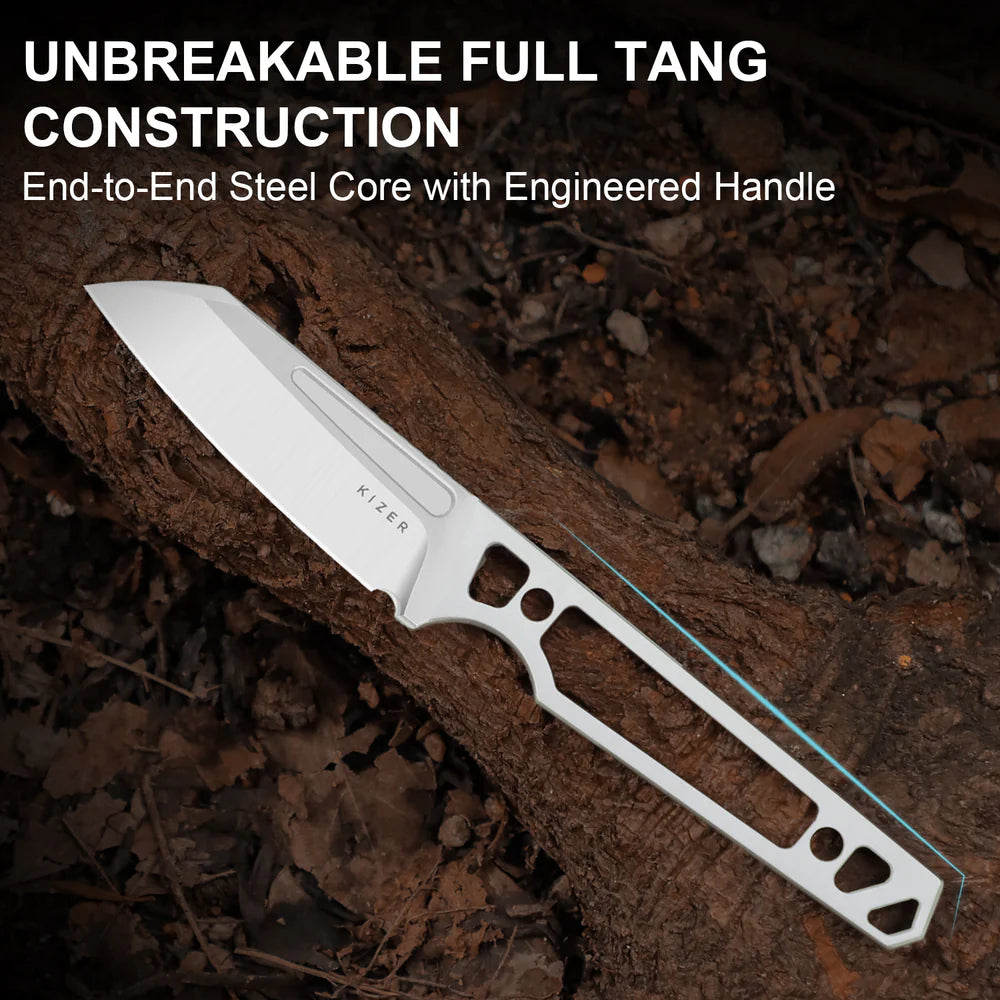 KIZER Phasmids AEB Blade Satin Micarta Handle 2.79"