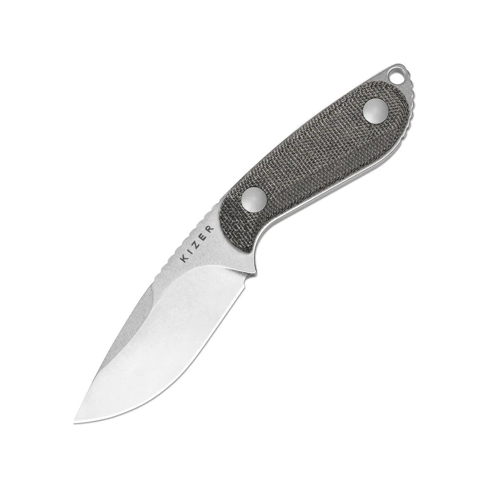 KIZER Buddy 14C28N Blade Micarta Handle 3"