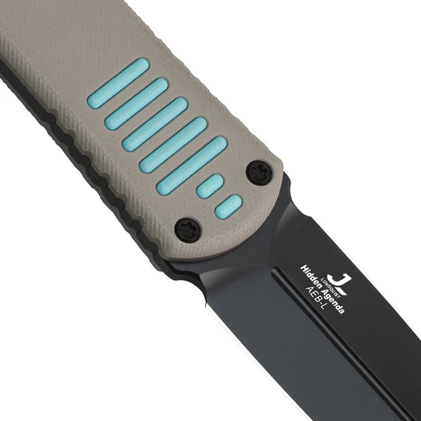KIZER Hidden Agenda AEB-L Blade G10 Handle 3.50"