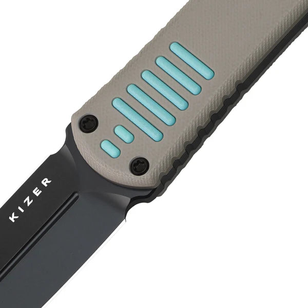 KIZER Hidden Agenda AEB-L Blade G10 Handle 3.50"