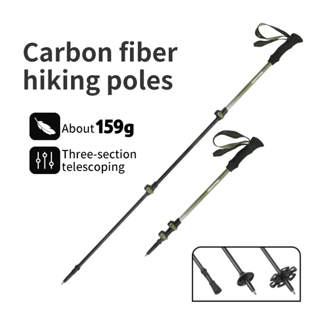 Naturehike Hoar Trek EXT1 Three Section Carbon Fiber Trekking Pole
