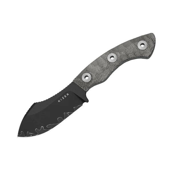 KIZER Rook SS Blade Micarta Fixed Blade 3.1"