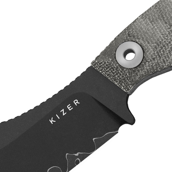 KIZER Rook SS Blade Micarta Fixed Blade 3.1"