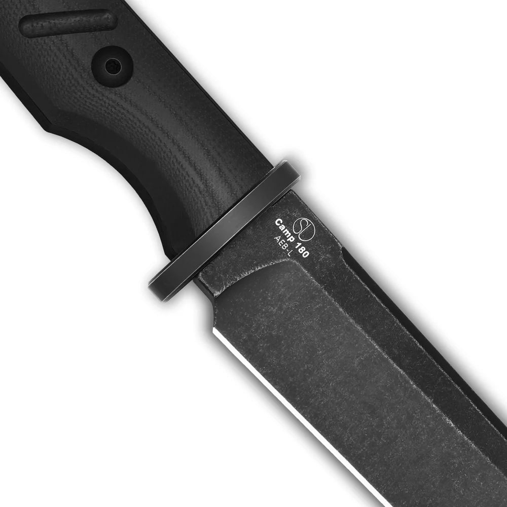 KIZER Camp180 AEB-L Blade Black Stonewashed G10 Handle 5.55"