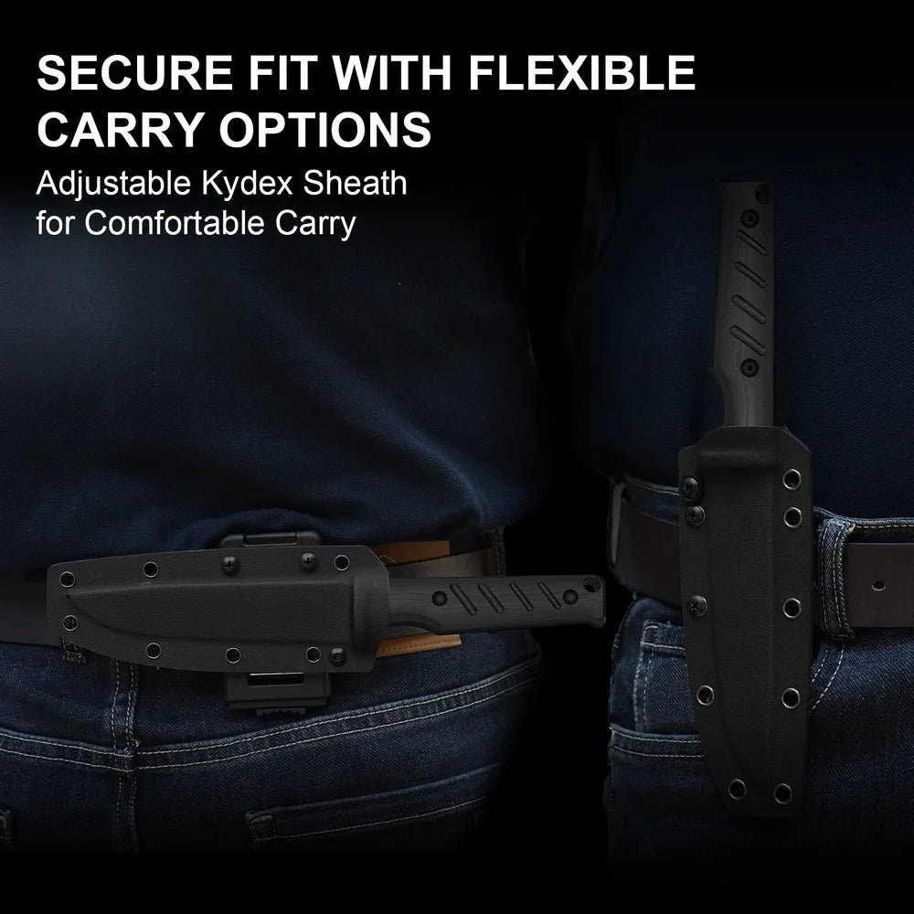 KIZER Camp180 AEB-L Blade Black Stonewashed G10 Handle 5.55"