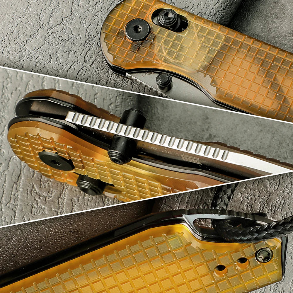 KIZER Assassin NItro-V Blade Satin Pei & Clutch Lock 2.99"