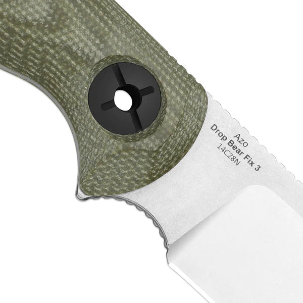 KIZER Drop Bear Fix 3 14C28N Blade G10 Fixed Blade 3.8"
