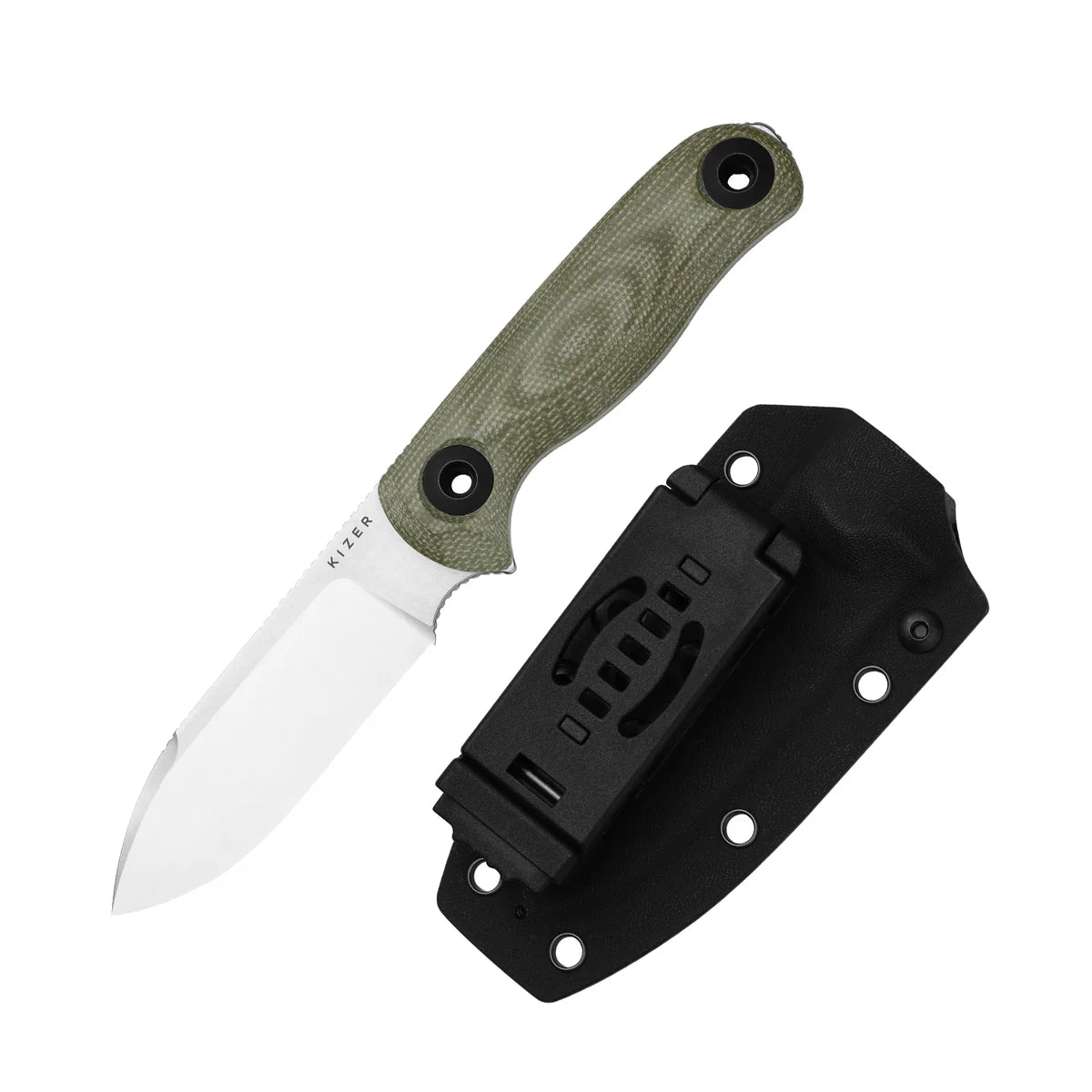 KIZER Drop Bear Fix 3 14C28N Blade G10 Fixed Blade 3.8"