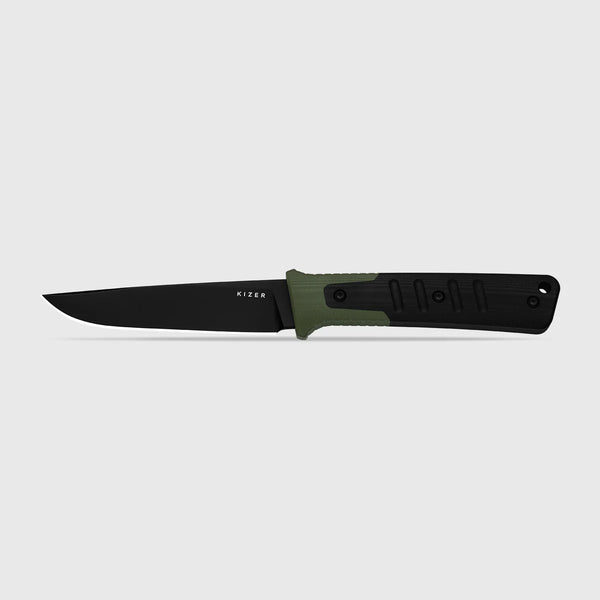 KIZER Area Eight AEB-L Blade G-10 Fixed Blade 4.23