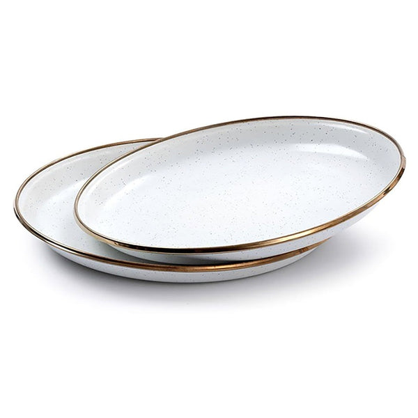 [CLEARANCE] BAREBONES Enamel Salad Plates 2PK